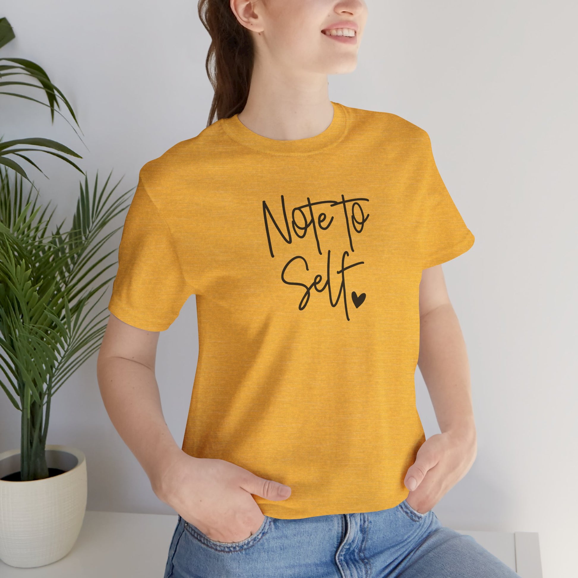 Inspirational 'Note to Self'-Mental Health Matters- Tee Shirt - Mental Health Wear TN