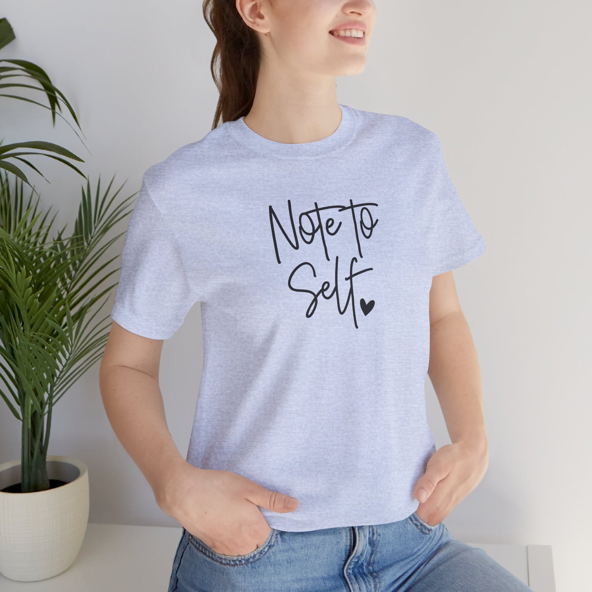 Inspirational 'Note to Self'-Mental Health Matters- Tee Shirt - Mental Health Wear TN