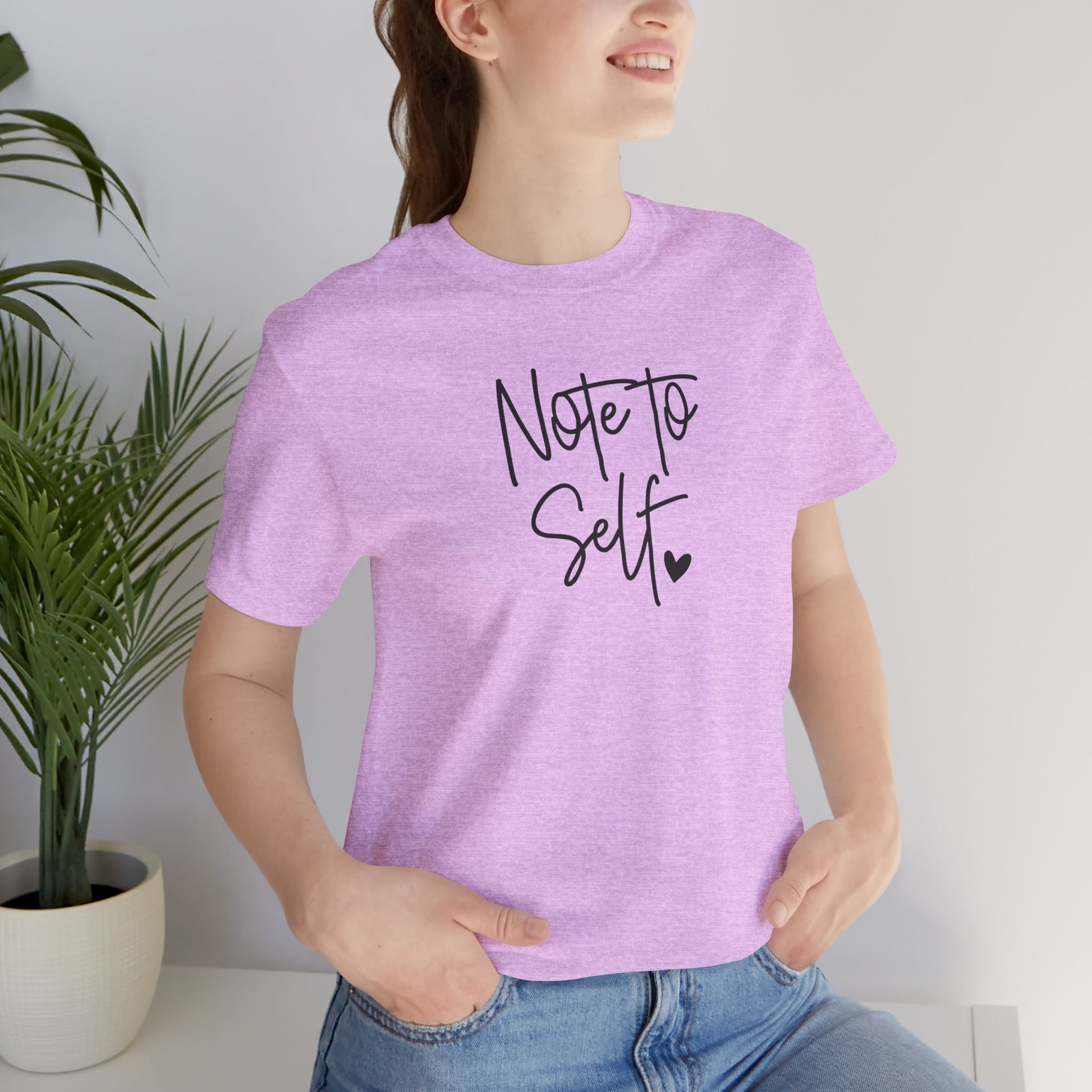 Inspirational 'Note to Self'-Mental Health Matters- Tee Shirt - Mental Health Wear TN