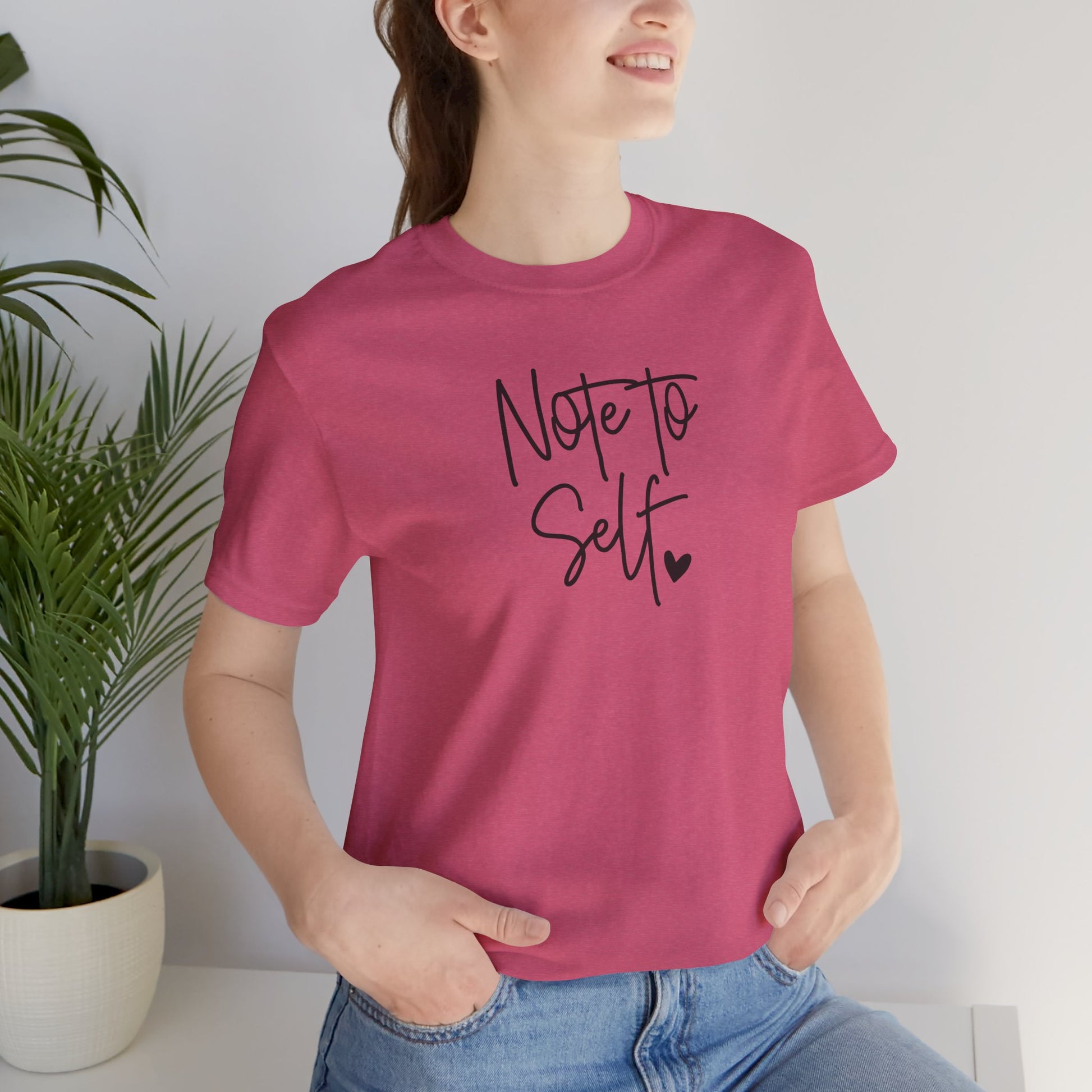 Inspirational 'Note to Self'-Mental Health Matters- Tee Shirt - Mental Health Wear TN