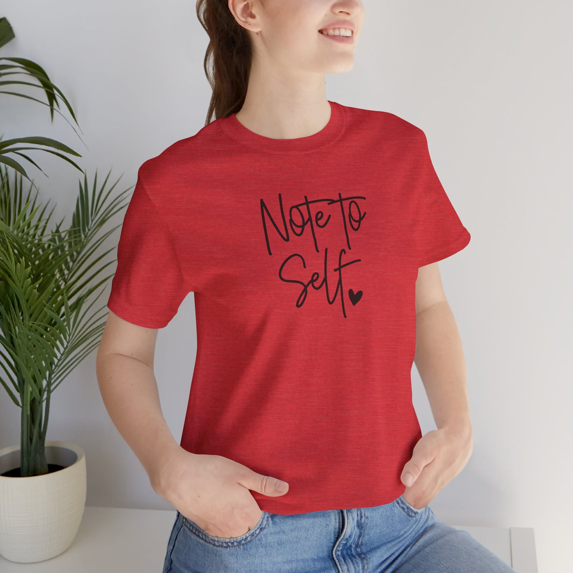 Inspirational 'Note to Self'-Mental Health Matters- Tee Shirt - Mental Health Wear TN
