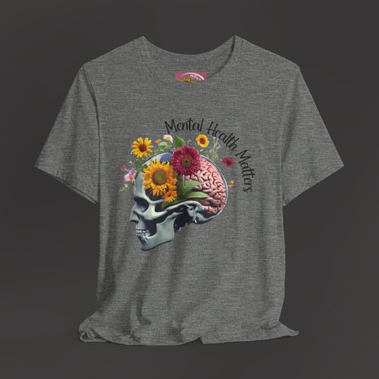 Out Cast Wildflower Brain-Mental Health Awareness- Tee Shirt - Mental Health Wear TN