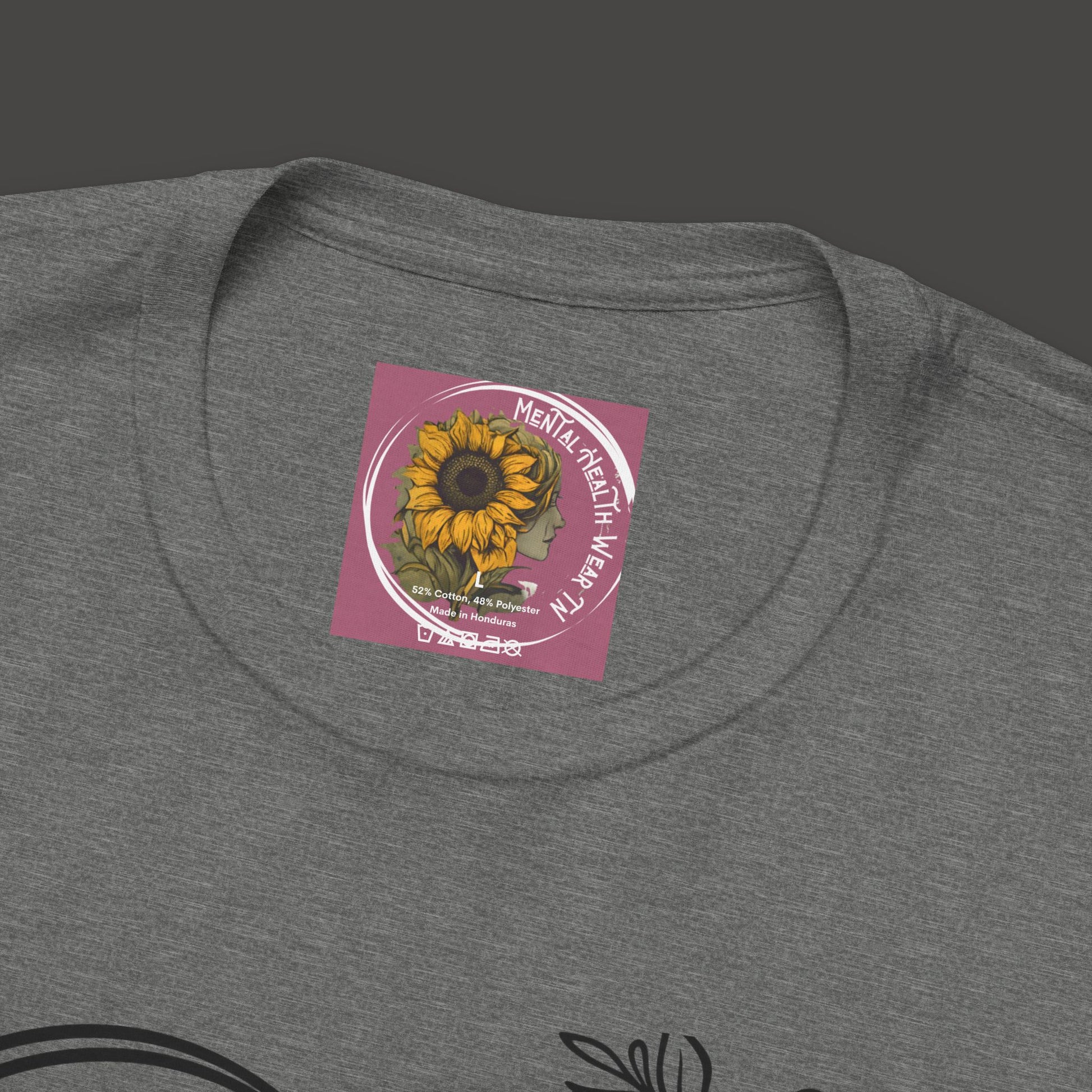 Wildflower Heart Therapist Tee Shirt - Mental Health Wear TN