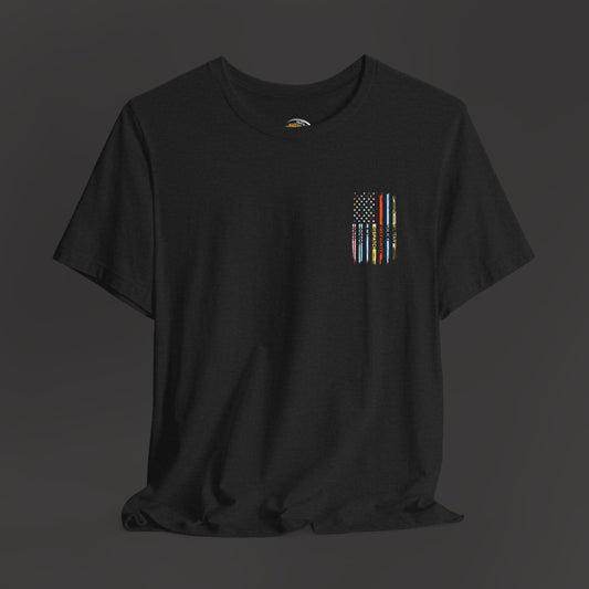 Patriotic First Responder Tee - Unisex  Short Sleeve - Mental Health Wear TN