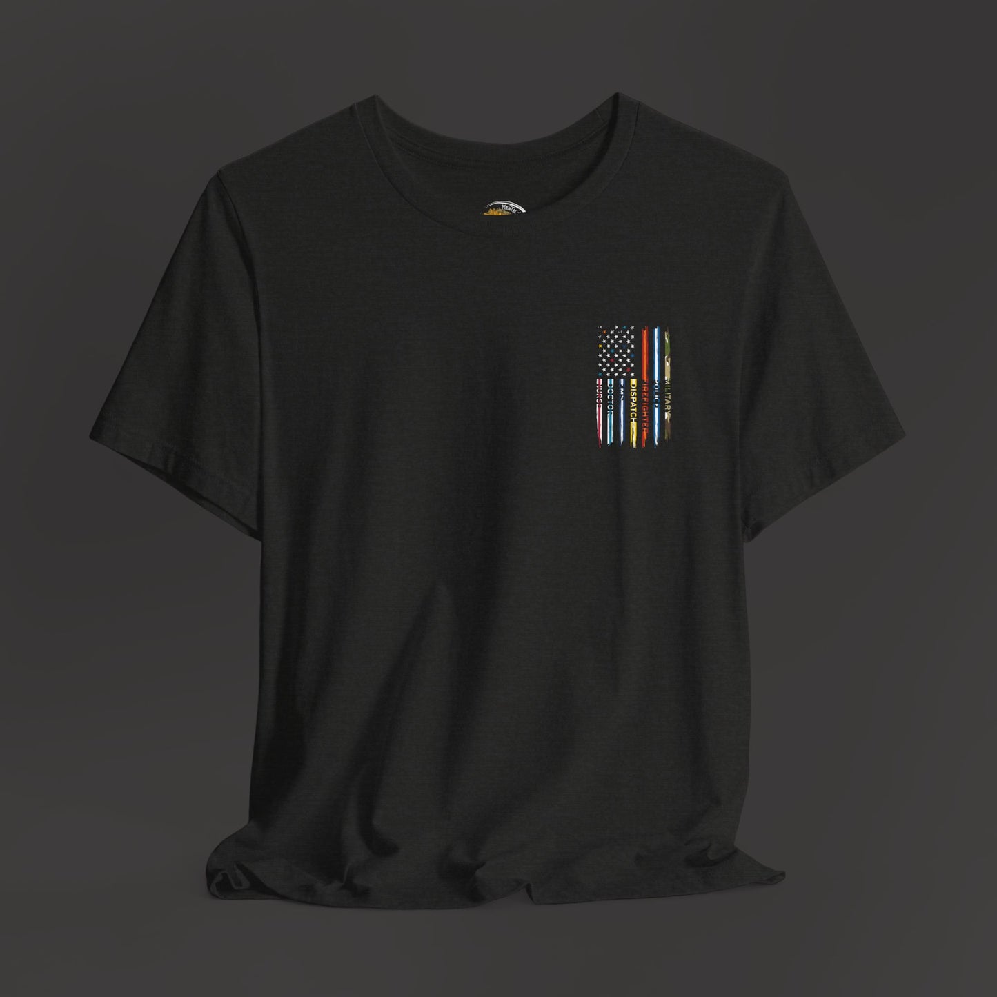 Patriotic First Responder Tee - Unisex  Short Sleeve - Mental Health Wear TN