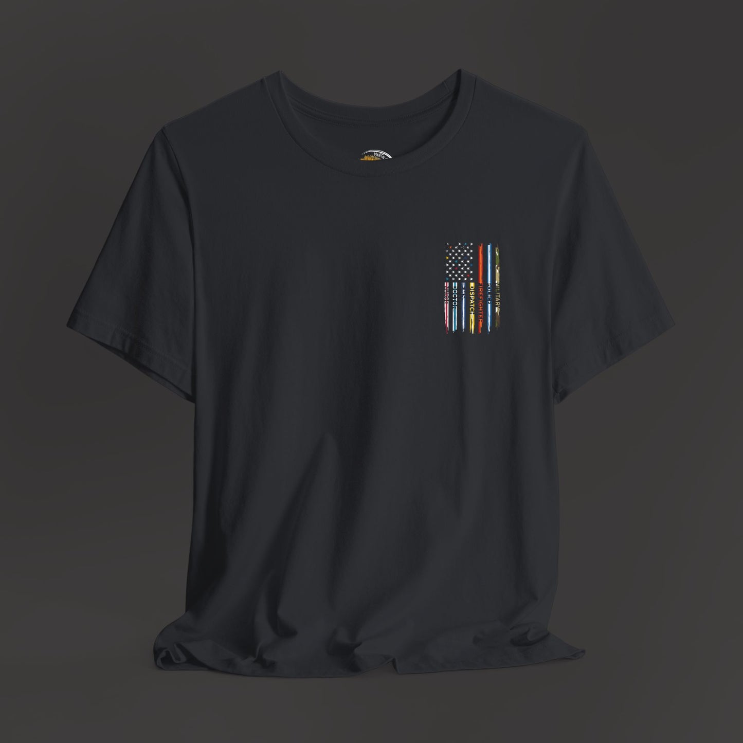 Patriotic First Responder Tee - Unisex  Short Sleeve - Mental Health Wear TN