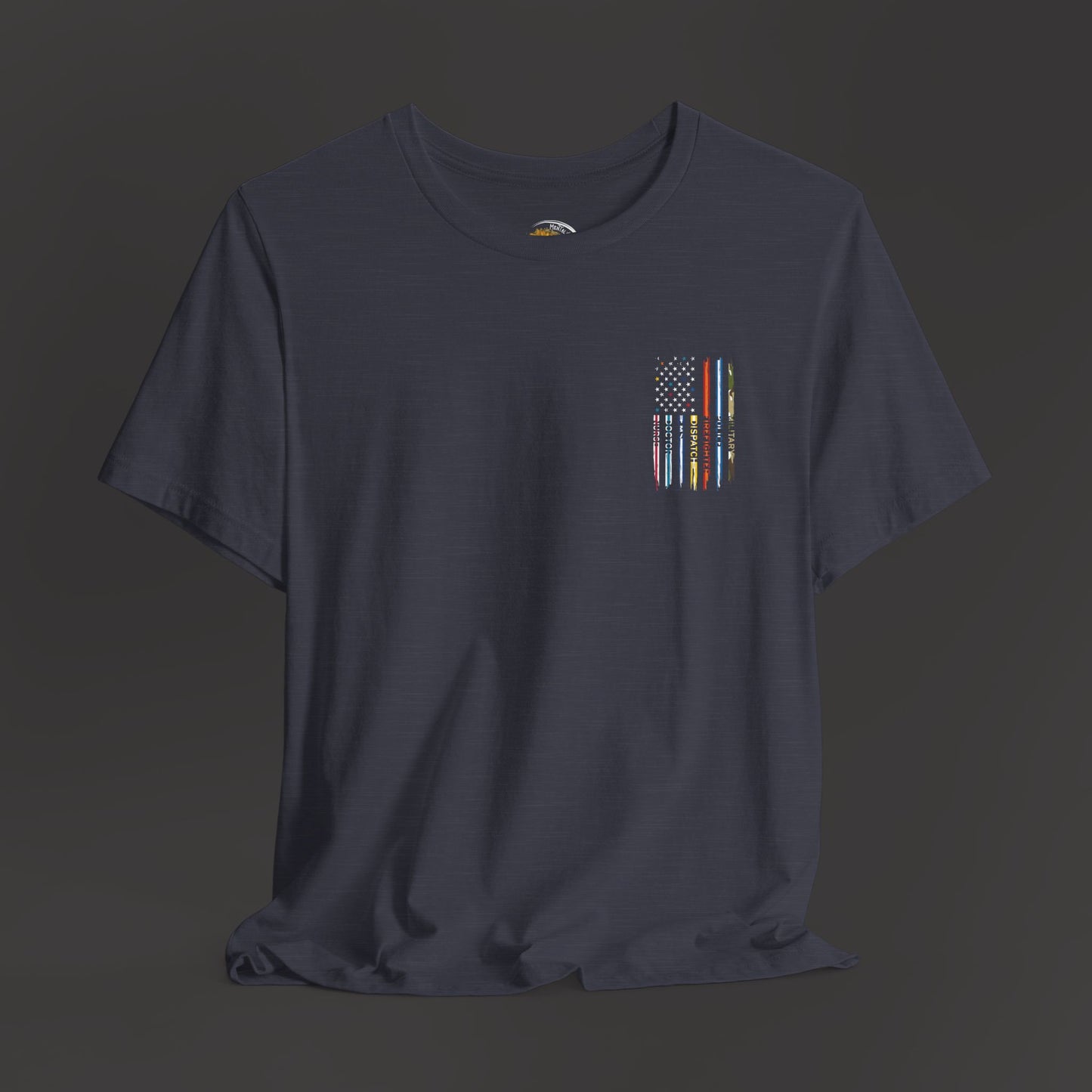 Patriotic First Responder Tee - Unisex  Short Sleeve - Mental Health Wear TN
