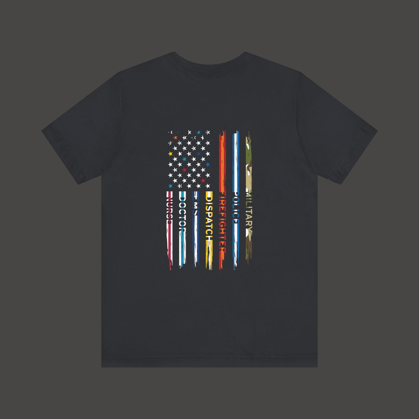 Patriotic First Responder Tee - Unisex  Short Sleeve - Mental Health Wear TN