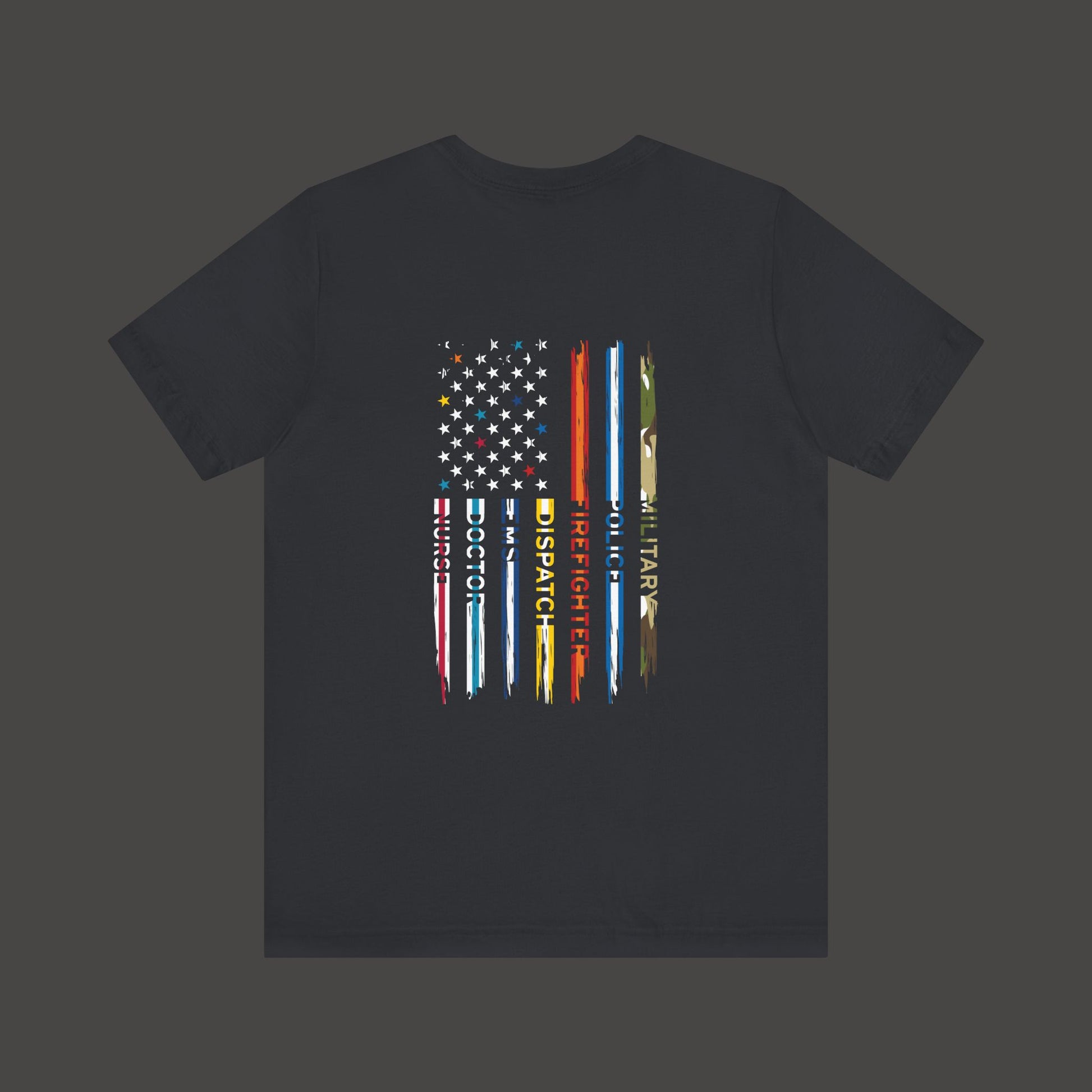 Patriotic First Responder Tee - Unisex  Short Sleeve - Mental Health Wear TN