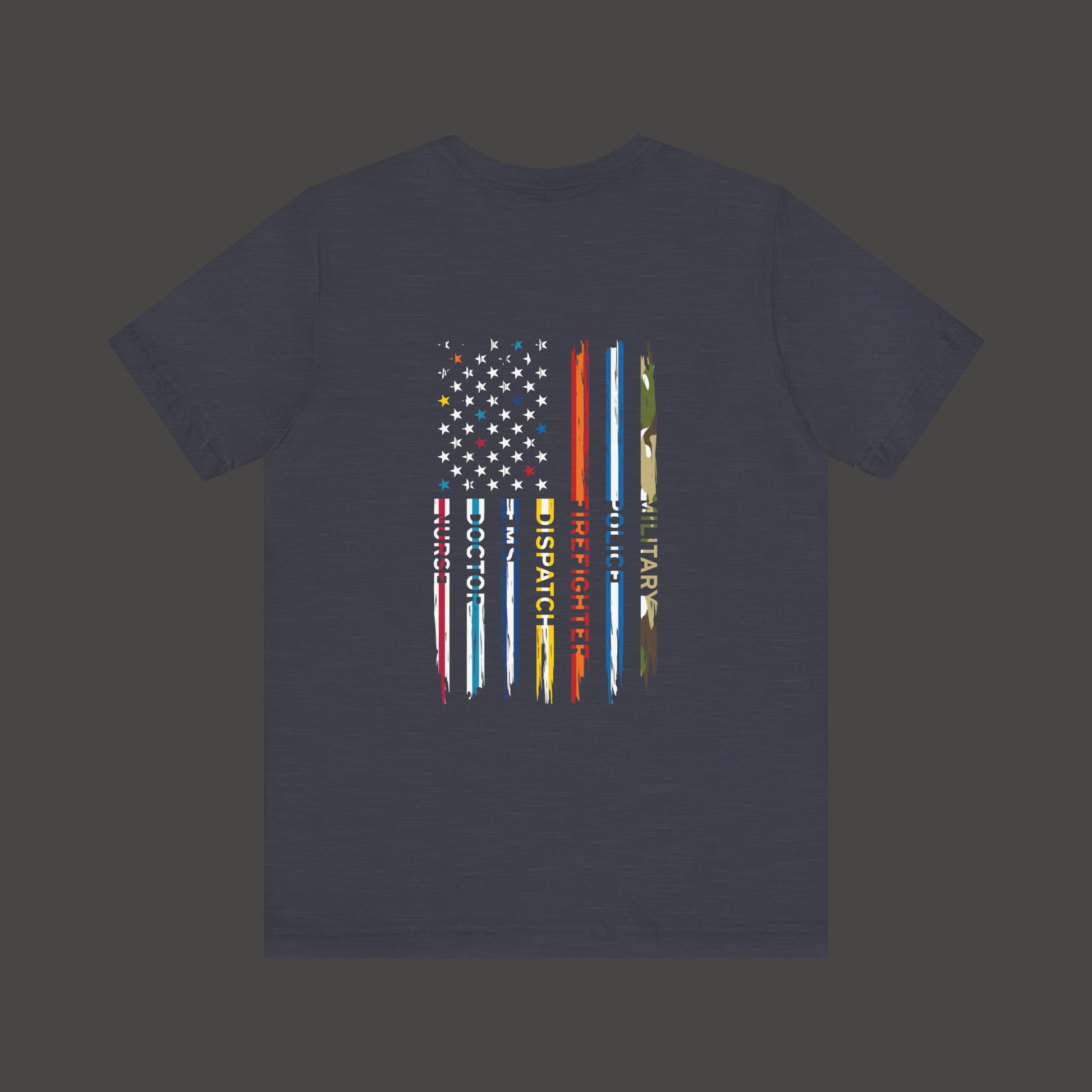 Patriotic First Responder Tee - Unisex  Short Sleeve - Mental Health Wear TN