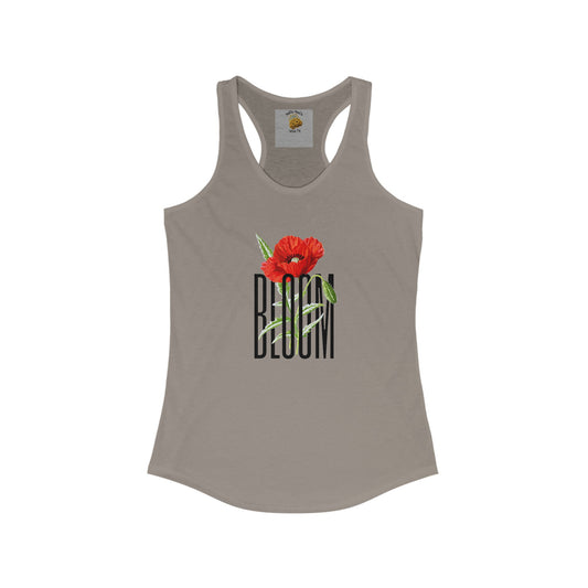 Lest We Not Forget- Poppy's-Bloom Where You Are Planted- Women's Racerback Tank Top - Mental Health Wear TN